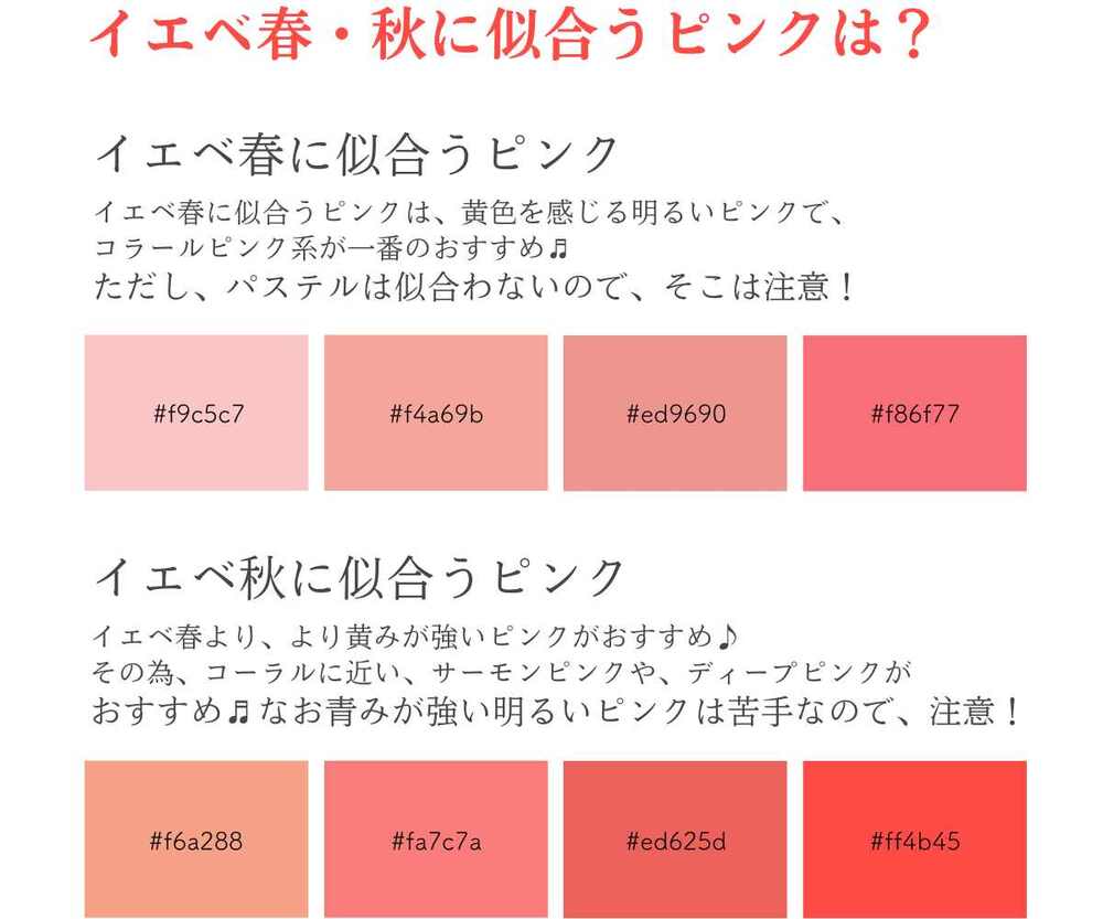 イエベ春に似合うピンク徹底解剖！青みで浮く理由と2026最新垢抜け術