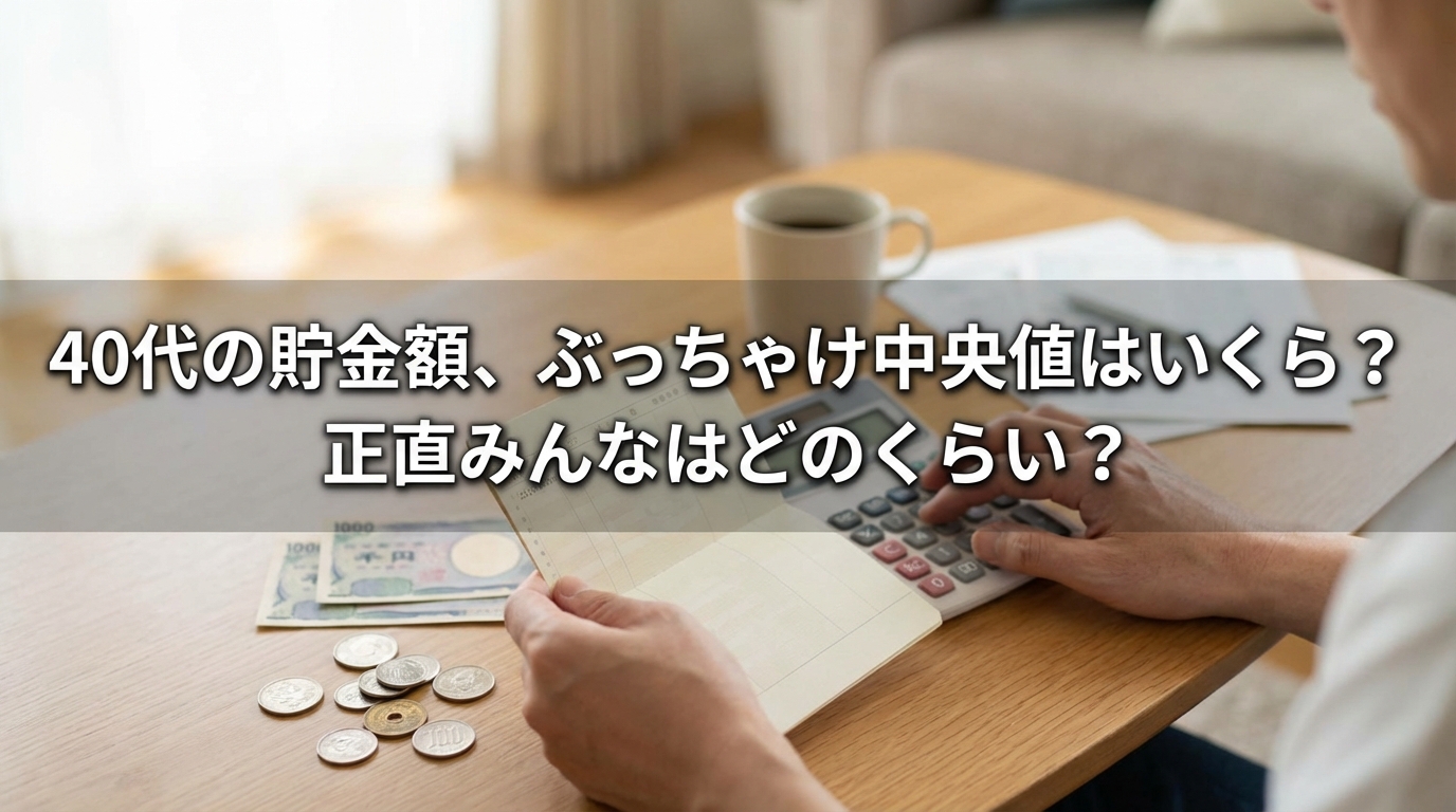 【2026年最新調査】40代の貯金「平均」と「現実」の残酷な溝―貯蓄ゼロ派と資産形成派の分かれ道