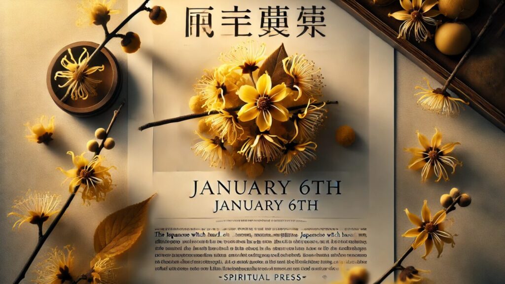 新春の街を彩る「1月6日の誕生花」—凛とした冬に輝く花言葉と知られざるストーリー