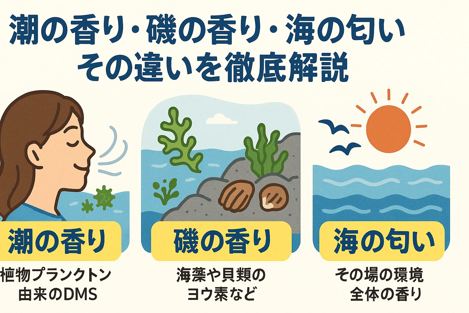実は海水ではない？「潮の香り」の正体と科学が解き明かす発生源