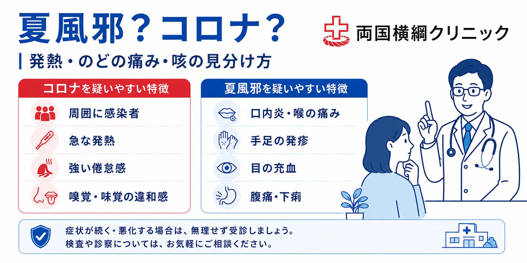 夏風邪と新型コロナ「決定的な違い」医師が教える判別ポイント2026