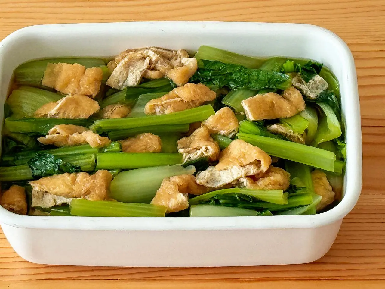 小松菜と油揚げレシピ決定版！味が薄くならない黄金比と人気時短ワザ