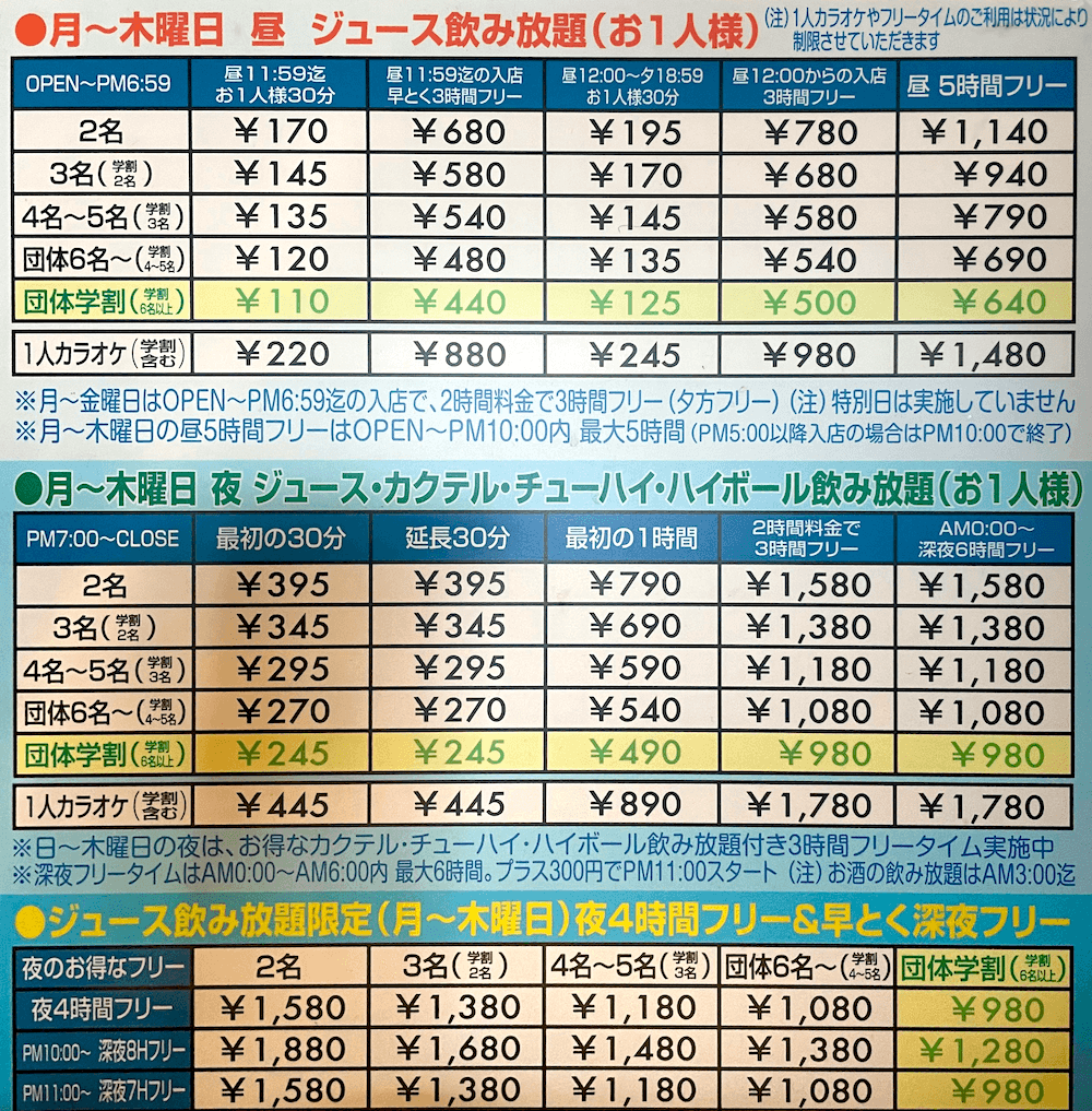 Joyjoyカラオケ料金攻略法！昼夜フリータイム最安値と裏ワザ