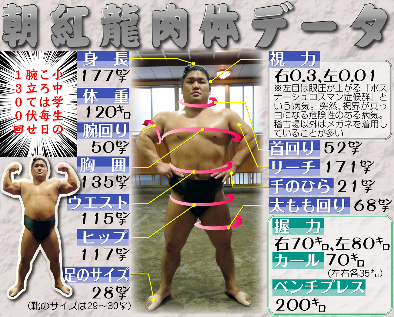 力士のベンチプレス最高記録は？200Kg超の怪力伝説と筋トレ事情