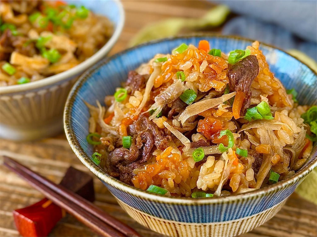牛ごぼう炊き込みご飯の黄金比！肉が柔らかくなる究極レシピと献立