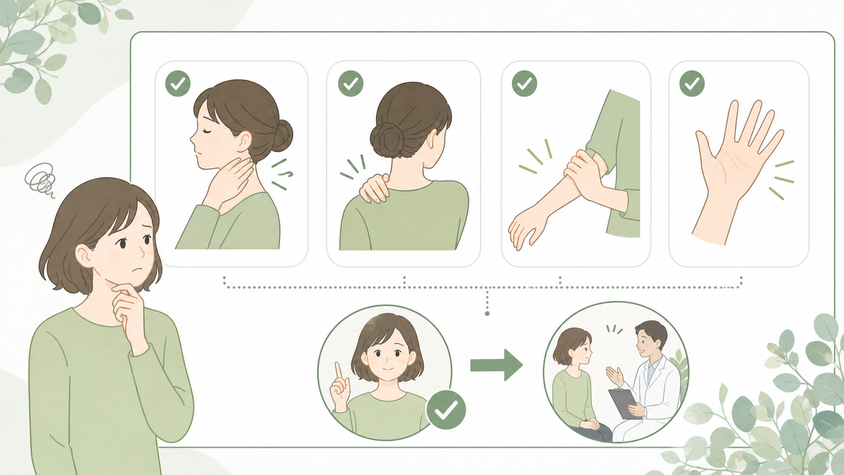 手のしびれを暴く胸郭出口症候群テスト！自宅セルフチェックと治し方
