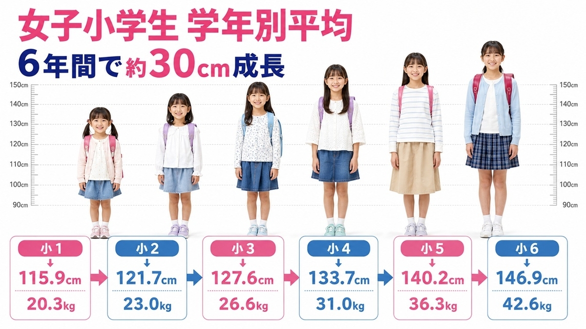 小学1年生の平均身長は何Cm？男女別データと伸びる秘訣を徹底解説