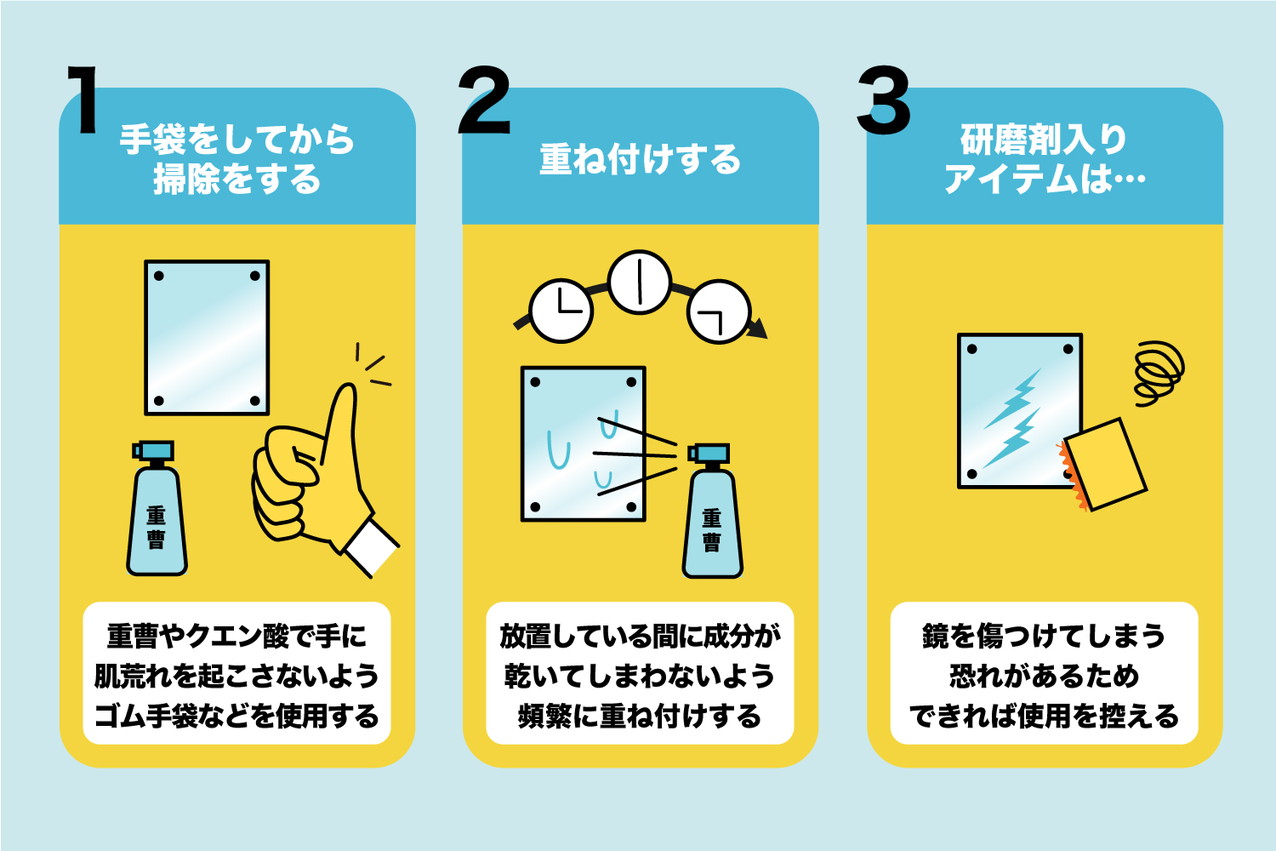 鏡の水垢をクエン酸で落とすプロ技｜落ちない理由と劇的パックの全貌