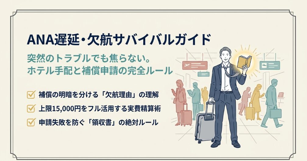 【2026年最新】Ana欠航・遅延トラブル非常事態マニュアル！羽田・新千歳激震の空路混乱と最速振替・返金対応術