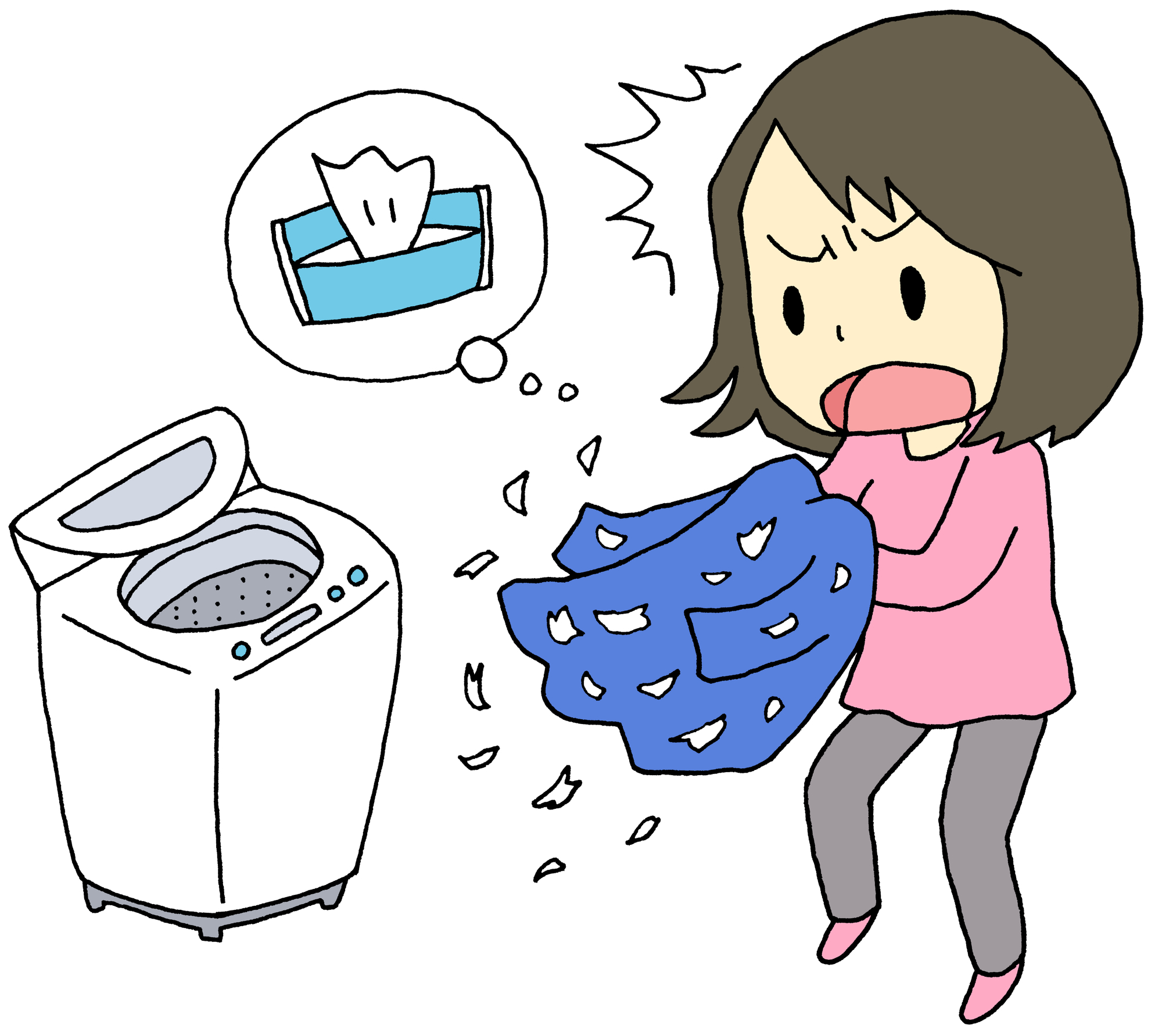 洗濯物のティッシュまみれを解決！柔軟剤とお酢で復活する驚きの裏ワザ