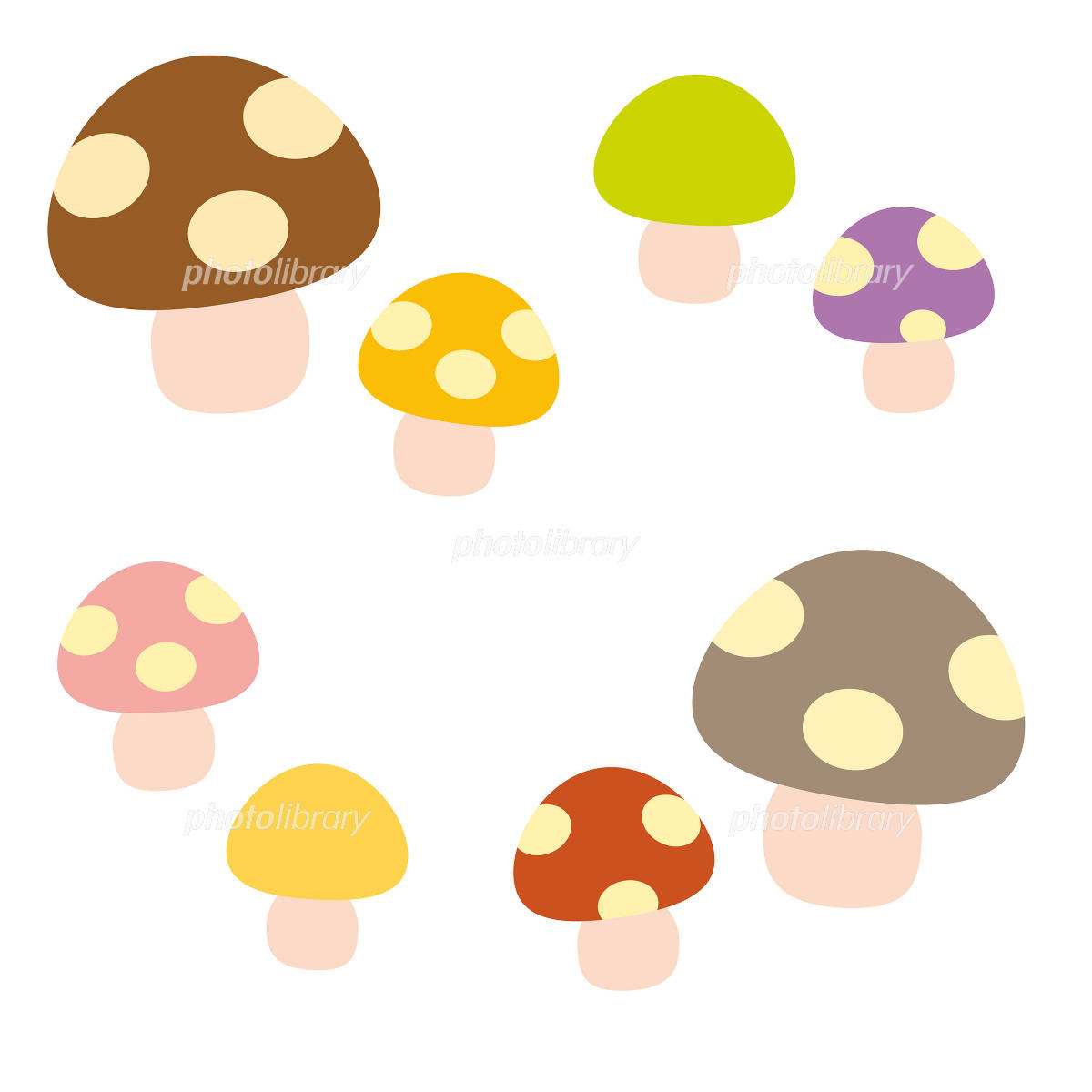 商用フリーのかわいいきのこイラスト厳選！秋Popと簡単な描き方手順