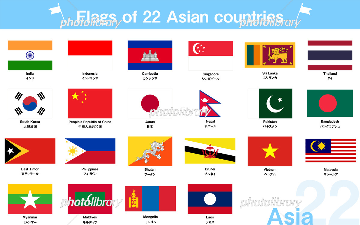 アジアの国旗一覧と意味の真相！似ている理由やネパールの謎を徹底分析