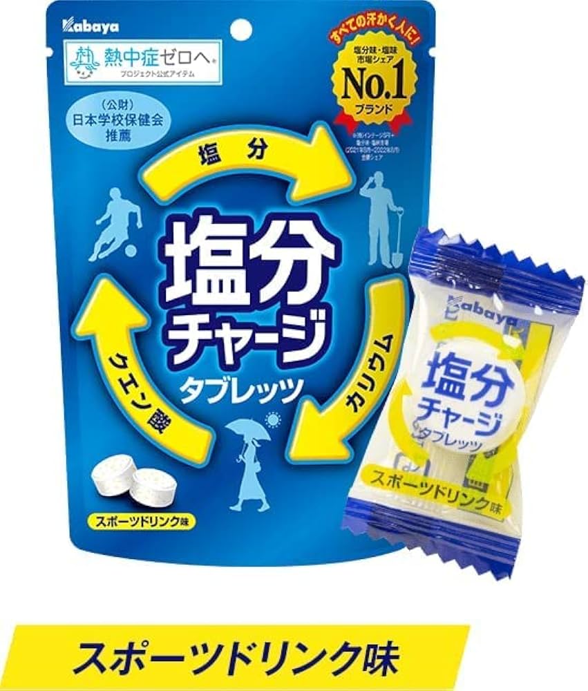 塩分チャージタブレット食べ過ぎの落とし穴！目安量と効果的タイミング