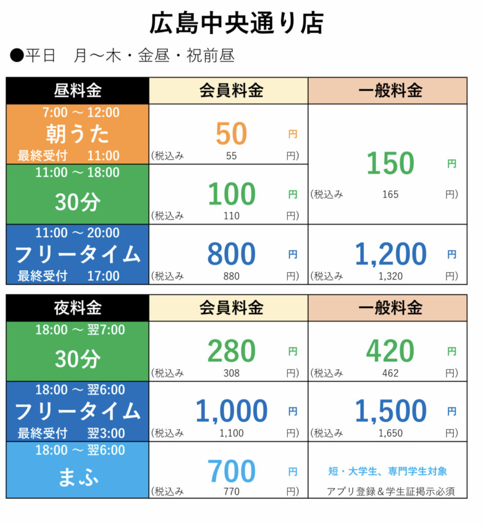 まねきねこ江南店の最新料金表！朝うた・フリータイムや学割を徹底解説