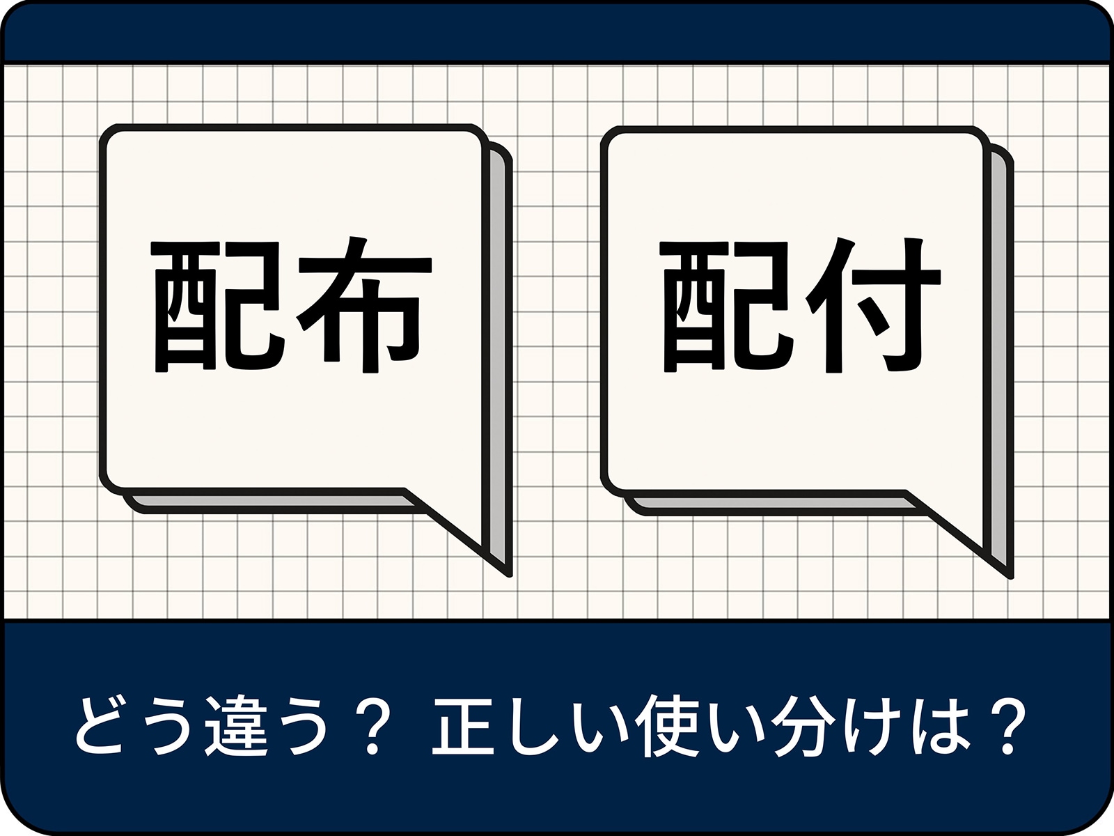 配布と配付の決定的な違い！ビジネスや公用文で恥をかかない使い分け