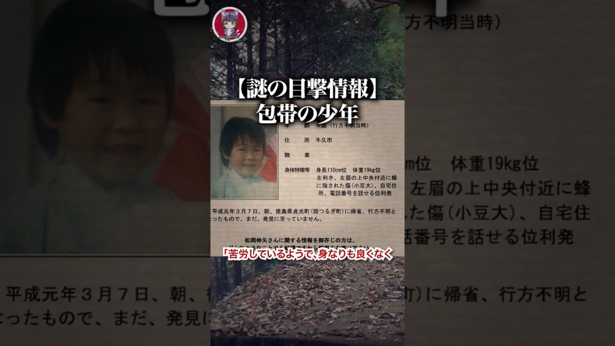 松岡伸矢くん行方不明事件の真相と現在｜40秒の空白と怪電話の謎