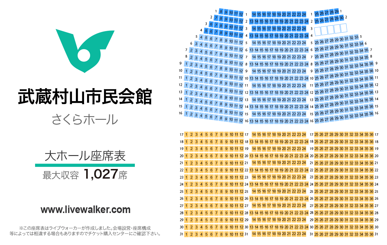 武蔵村山市民会館さくらホールの見え方・座席・アクセス完全ガイド