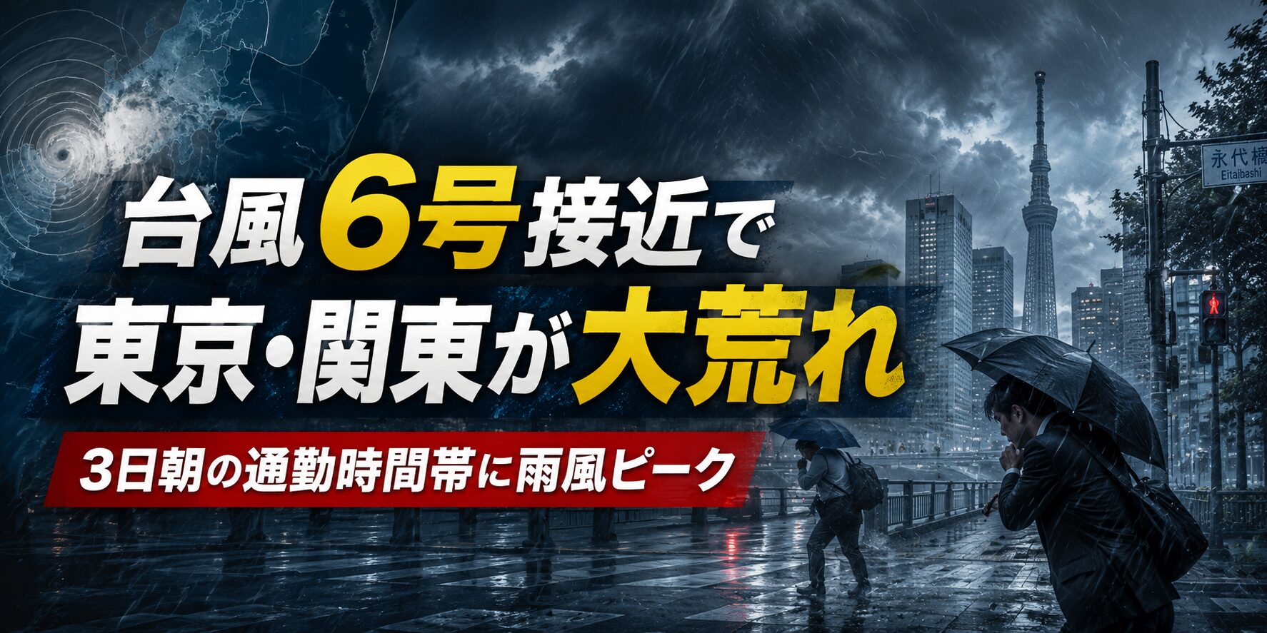 台風12号が猛勢で関東直撃へ：首都圏の交通・生活インフラ厳戒態勢【2026年最新速報】