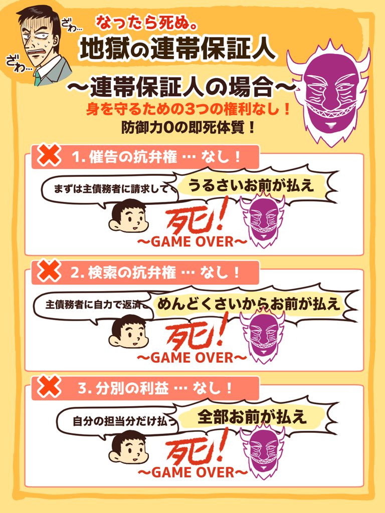 保証人と連帯保証人の違いとは？借金地獄を避ける3大権利と断り方の全貌