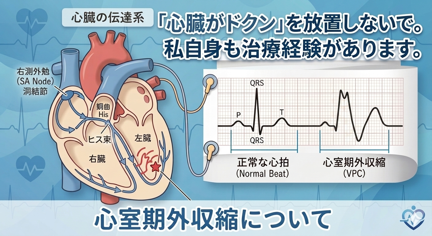 心室期外収縮とは？動悸・脈が飛ぶ感覚の正体と最新治療まで医師が徹底解説
