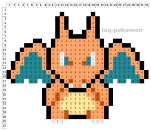 【画像あり】 アイロン ビーズ ポケモン リザードン 最新ファイル＆画像まとめ #735