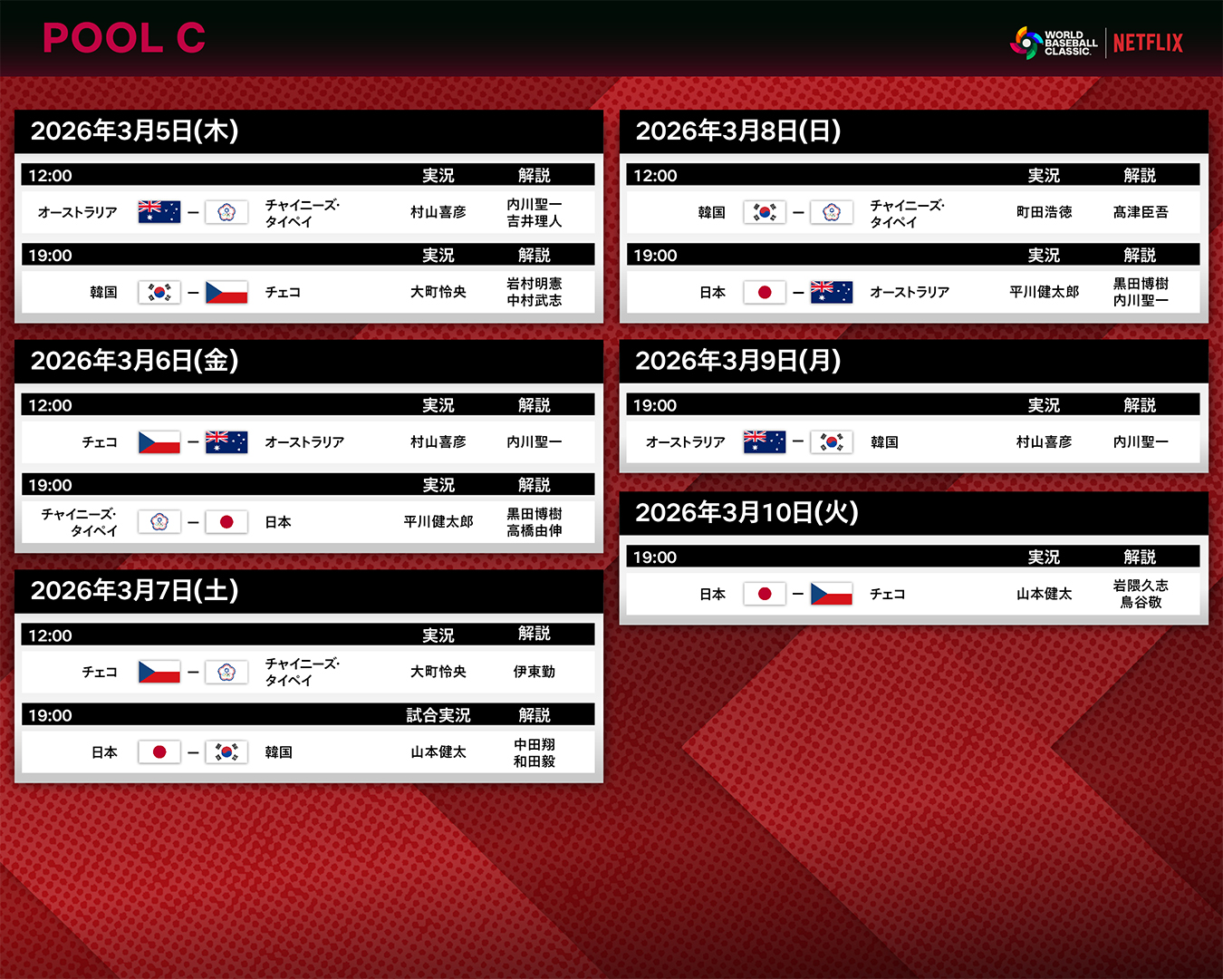 NetflixでWbc2026全試合独占配信！試合日程と視聴方法の完全ガイド