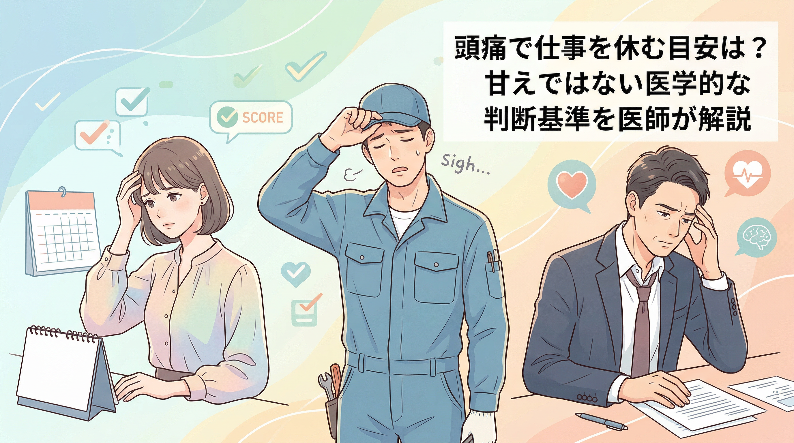 頭痛で仕事を休むのは甘えか？職場の本音と医学的真実・連絡法