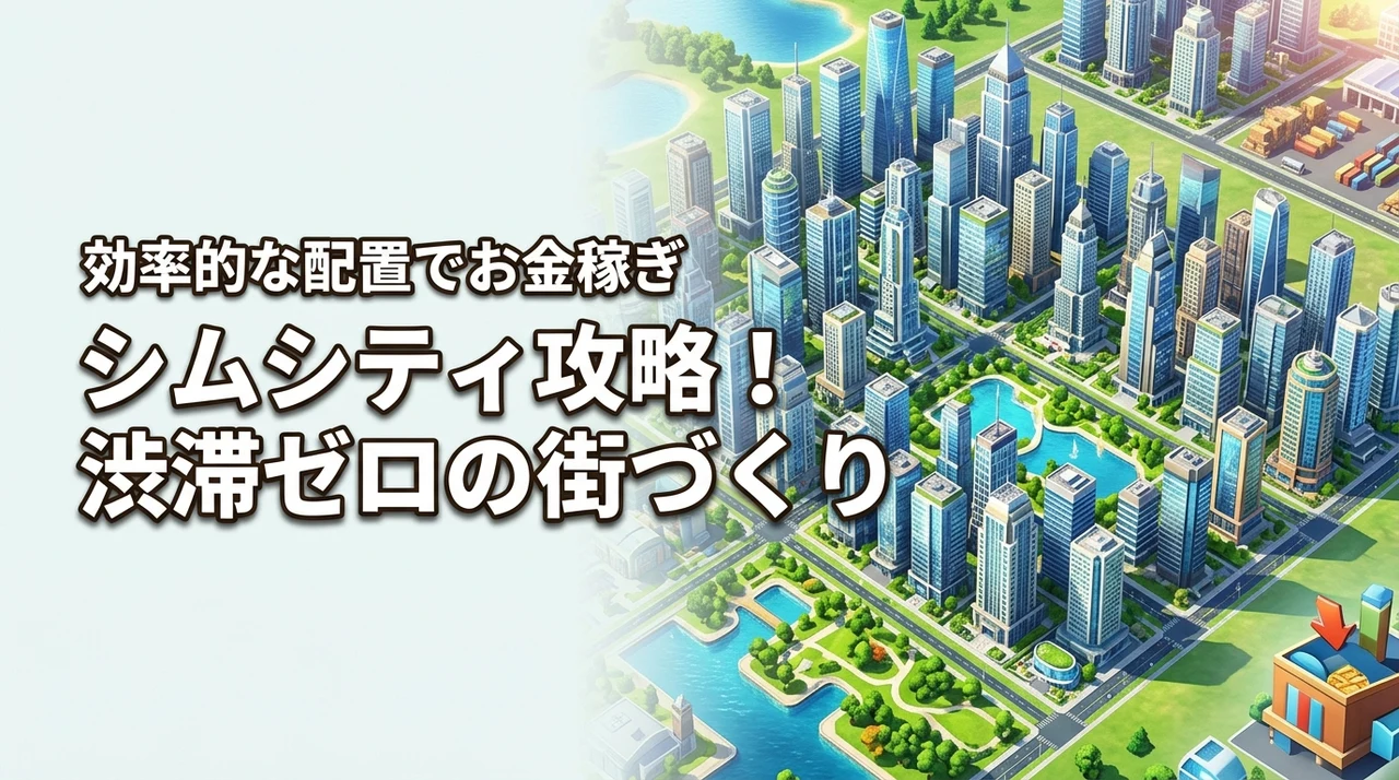 シムシティビルドイット攻略2026｜人口急増と資金稼ぎの全貌
