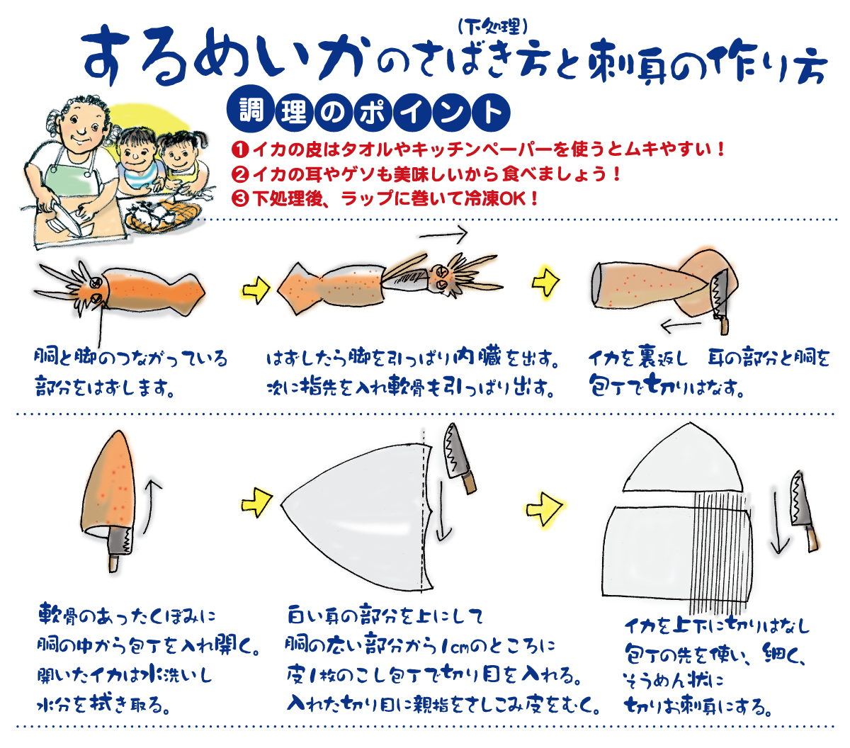 プロ直伝のイカの捌き方！ワタ抜きから刺身・冷凍保存まで完全攻略
