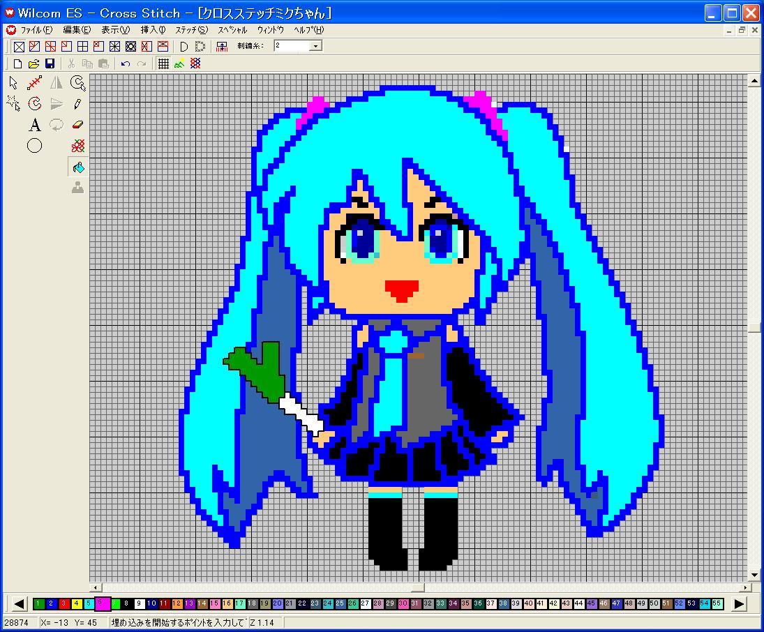 クロスステッチのキャラクター図案入門！無料入手と自作の完全ガイド
