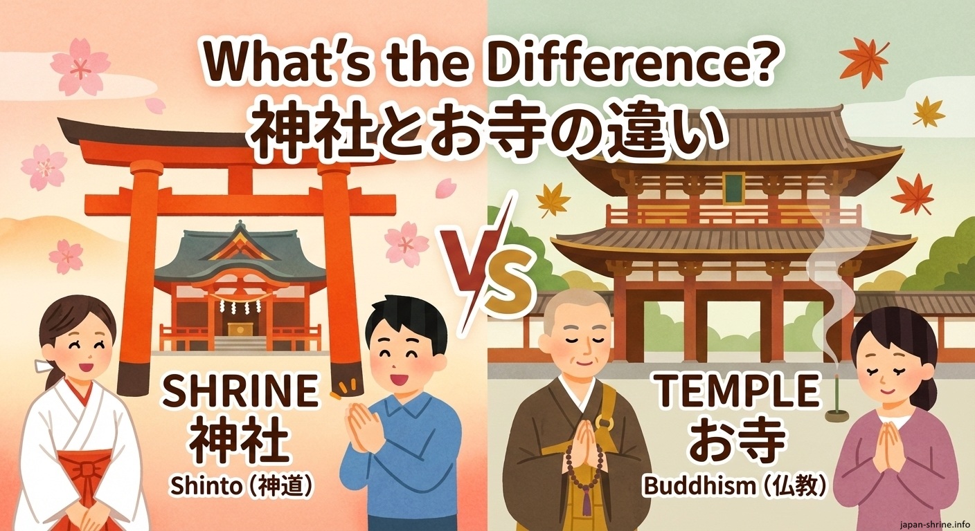 【2026年版】お寺と神社の決定的な違い！作法や見分け方の真相