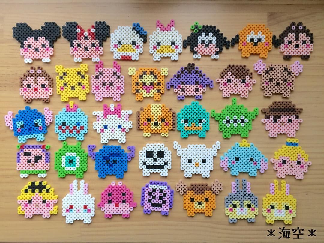 ツムツムのアイロンビーズ作り方！失敗しない図案と立体のコツ徹底解説