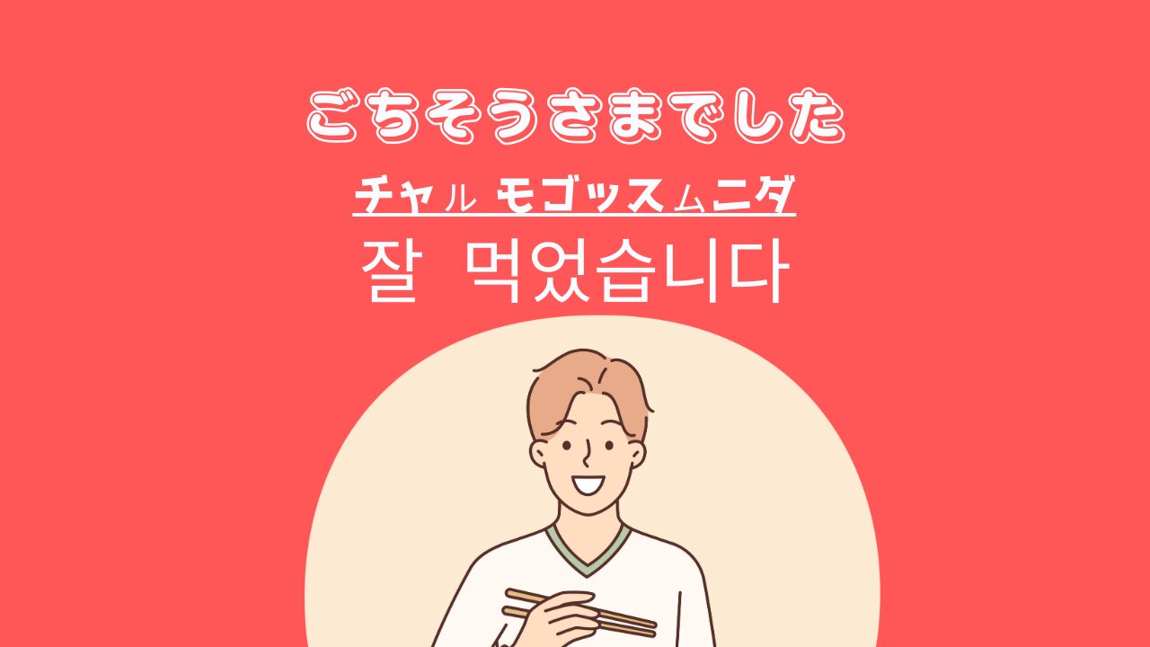 韓国語「ごちそうさまでした」の正しい発音と場面別の使い分け