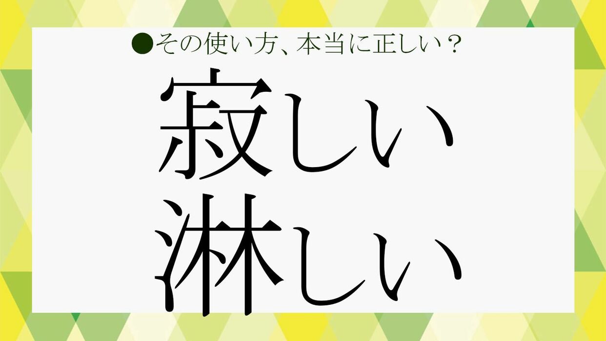 「寂しい」と「淋しい」の違いは？公用文ルールと感情の差を徹底解説