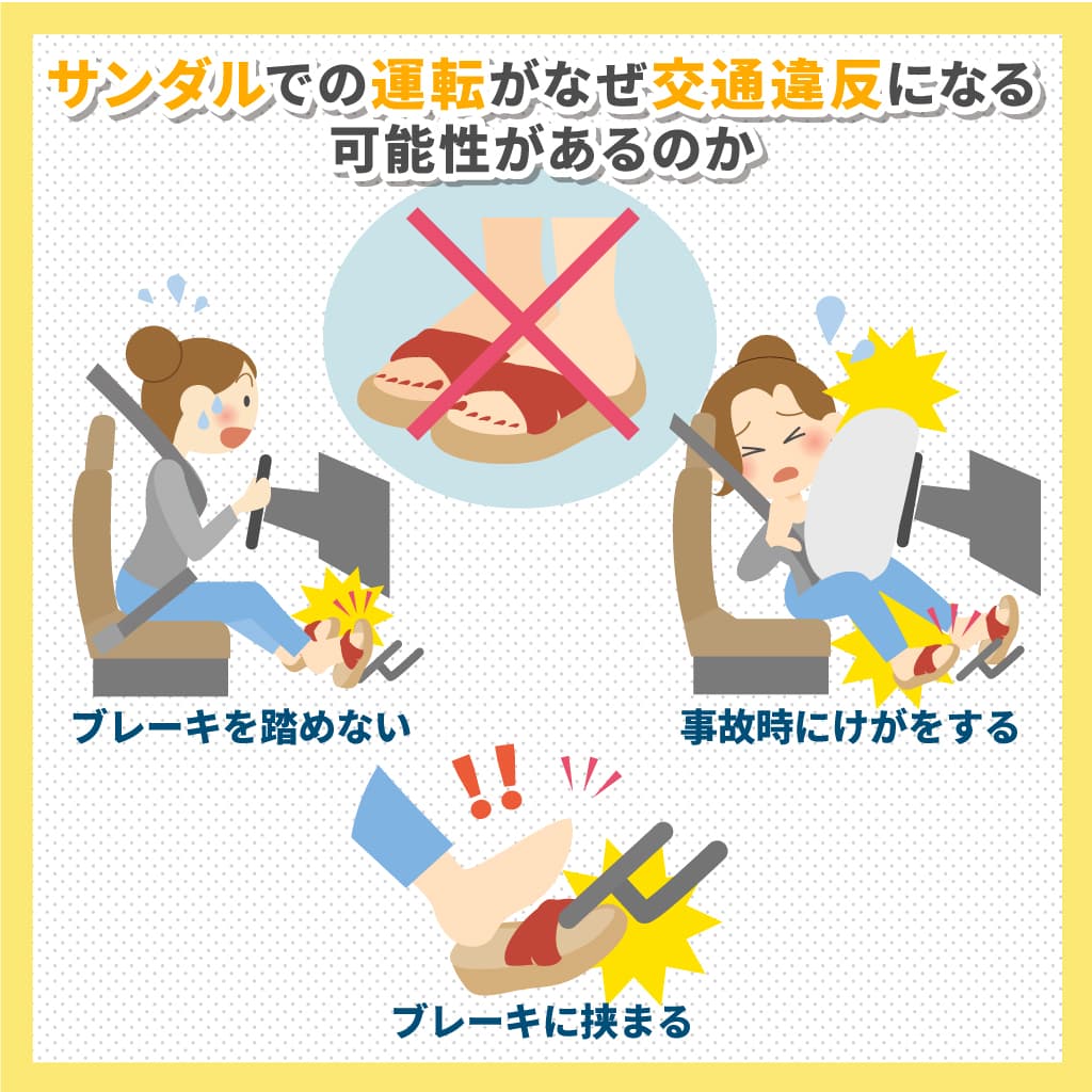 車のサンダル運転は違反？反則金やクロックスのOk・Ng基準を徹底解剖