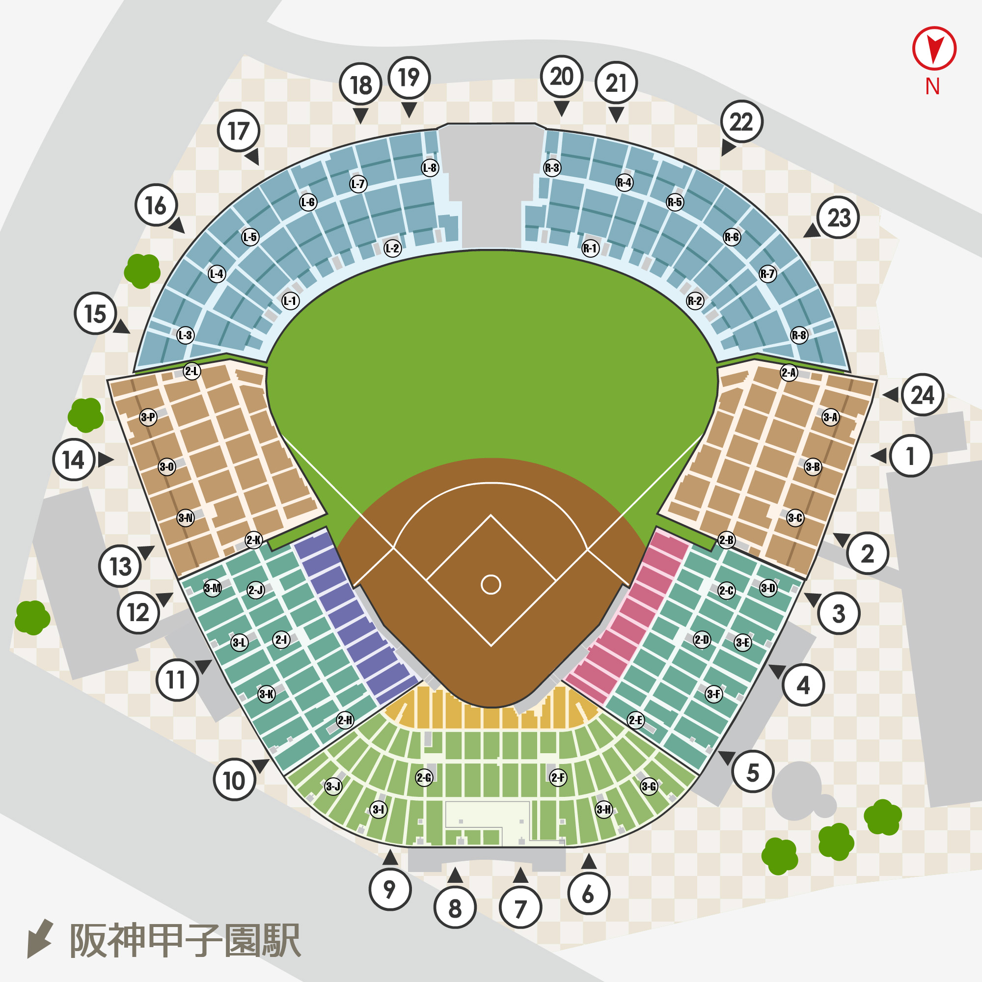 【2026最新】甲子園座席表と見え方！雨に濡れない神席と失敗しない選び方