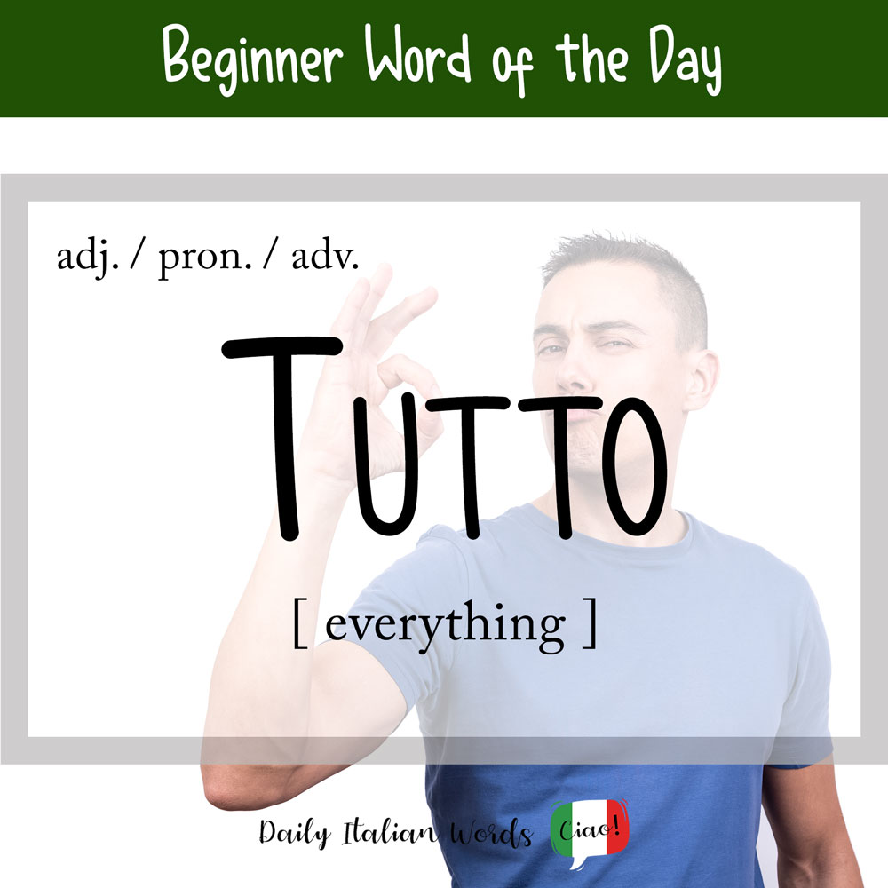 イタリア語Tuttoの意味と使い方｜性数変化やOgniとの違いを徹底解説