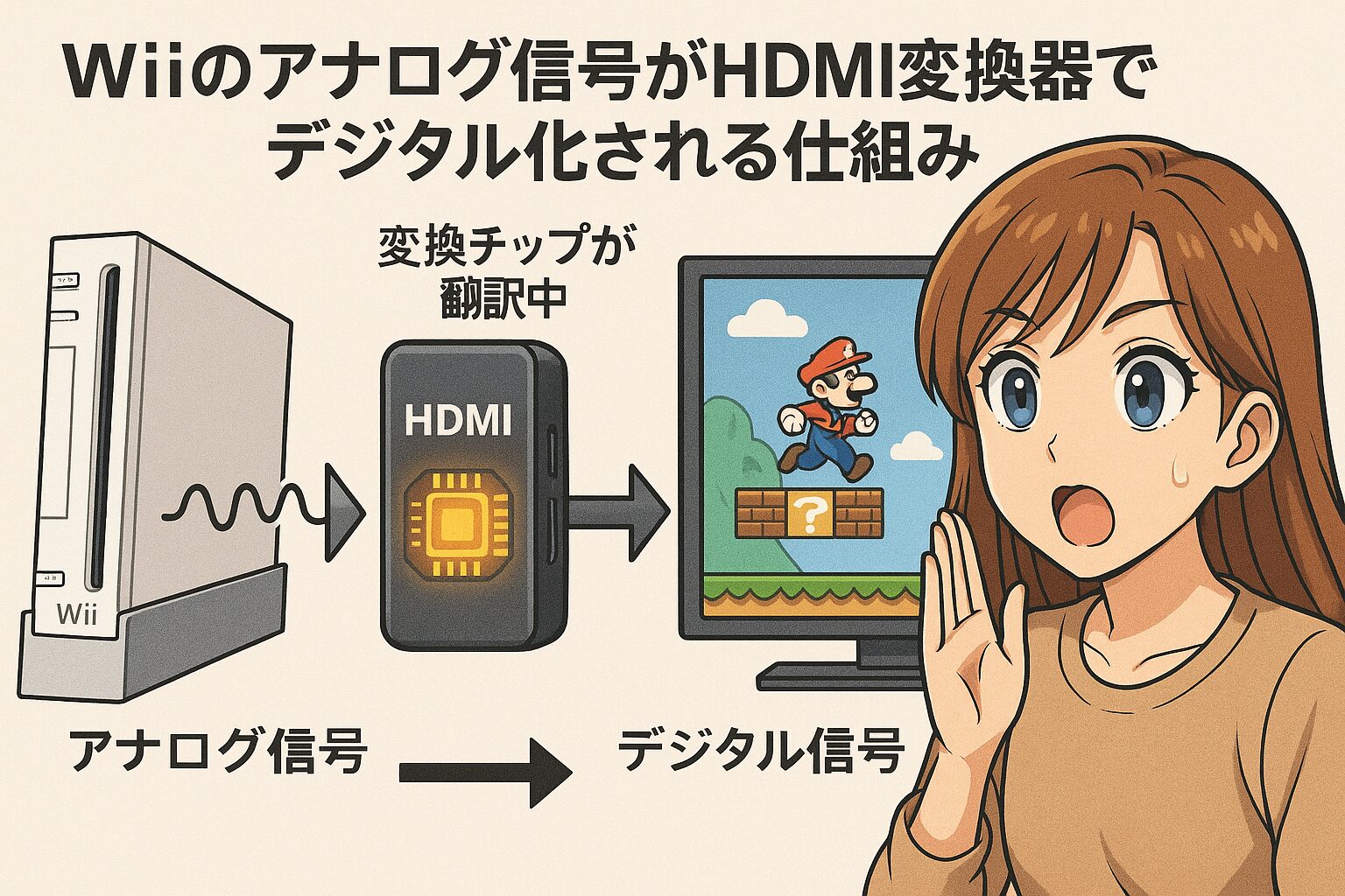 Wiiがテレビに映らない？最新4K画面で即復活させる接続術